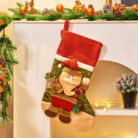 HKM-737107 Large Cartoon Candy Bag Christmas Decoration - Snowman, Elk, and Old Man Styles in Cloth