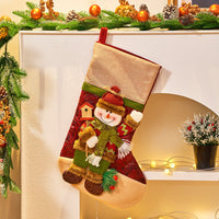 HKM-737107 Large Cartoon Candy Bag Christmas Decoration - Snowman, Elk, and Old Man Styles in Cloth