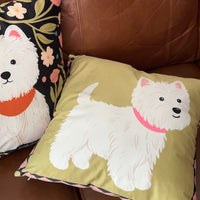 HKM-737491 Colorful Cute Puppy Design Pillow Cover - Modern 50x50cm Pillowcase in Simple Style