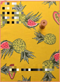 HKM-737491 Delicate Hand-Made Cotton Silk Rayon Fabric with Floral Print - 0.5m x 1m