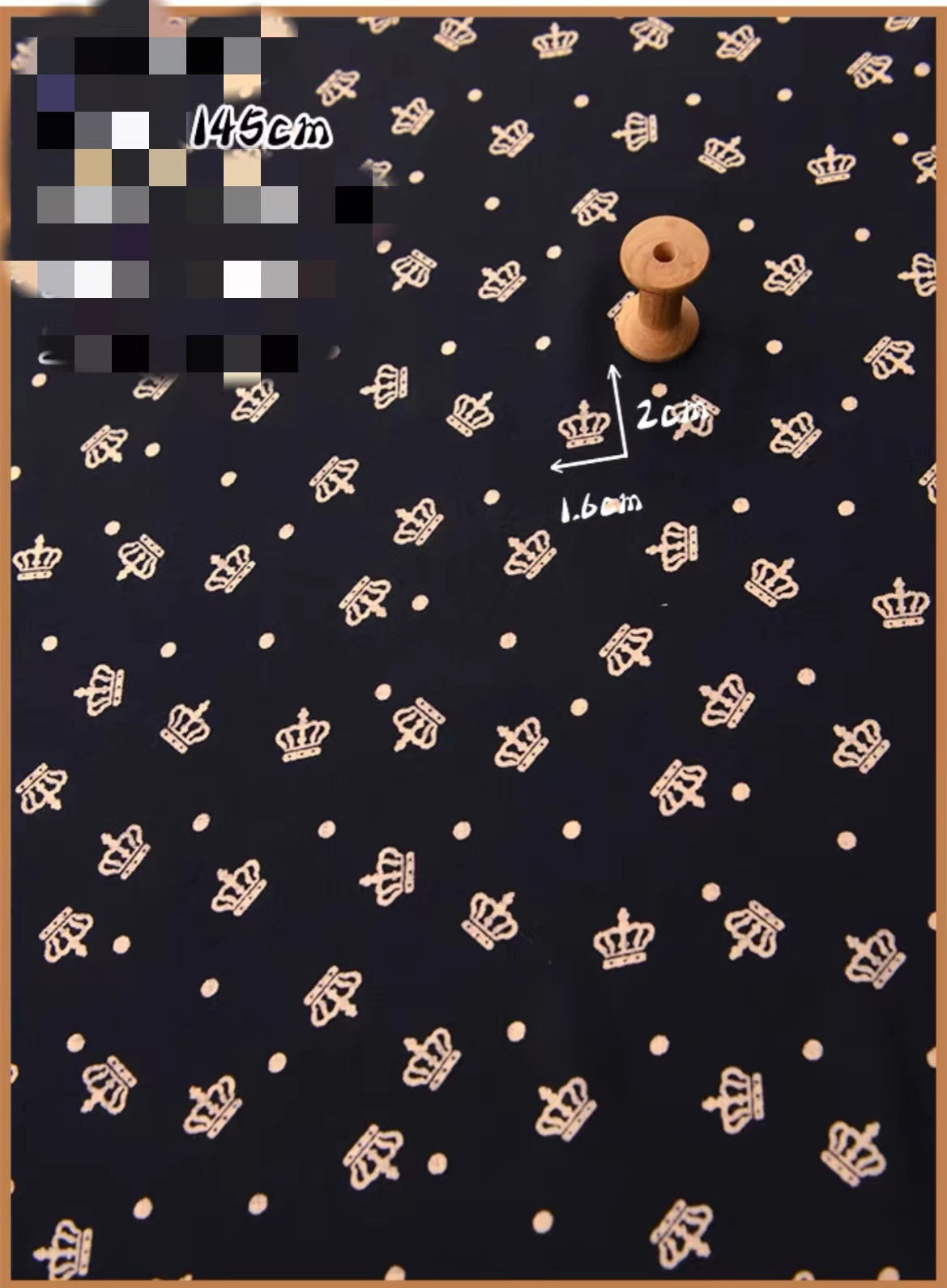 HKM-737491 Delicate Hand-Made Cotton Silk Rayon Fabric with Floral Print - 0.5m x 1m