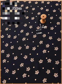 HKM-737491 Delicate Hand-Made Cotton Silk Rayon Fabric with Floral Print - 0.5m x 1m