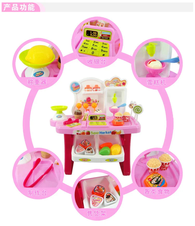 HKM-737491 Mini Kitchen Play Set for Kids - Cooking Toy for Girls Aged 5 to 13 Years
