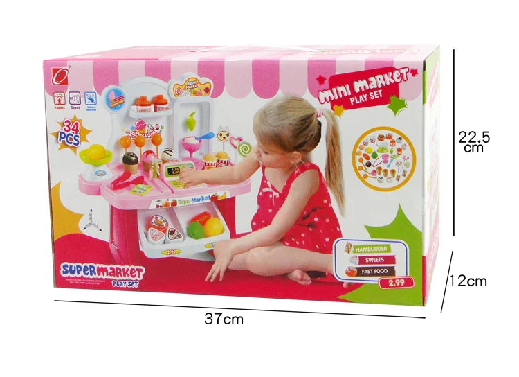 HKM-737491 Mini Kitchen Play Set for Kids - Cooking Toy for Girls Aged 5 to 13 Years