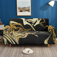 HKM-737555 Artistic Non-slip Stretch Sofa Cover - Floral Design, Polyester Fabric, Modern Style, Various Sizes Available