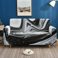 HKM-737555 Artistic Non-slip Stretch Sofa Cover - Floral Design, Polyester Fabric, Modern Style, Various Sizes Available