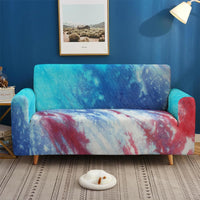HKM-737555 Artistic Non-slip Stretch Sofa Cover - Floral Design, Polyester Fabric, Modern Style, Various Sizes Available