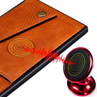 HKM-737747 Fashionable TPU and Leather Phone Case Compatible with iPhone 12, 11, 8 Plus, and Android Models