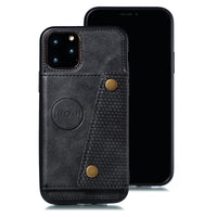 HKM-737747 Fashionable TPU and Leather Phone Case Compatible with iPhone 12, 11, 8 Plus, and Android Models