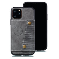HKM-737747 Fashionable TPU and Leather Phone Case Compatible with iPhone 12, 11, 8 Plus, and Android Models