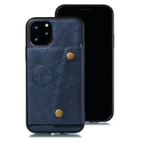 HKM-737747 Fashionable TPU and Leather Phone Case Compatible with iPhone 12, 11, 8 Plus, and Android Models