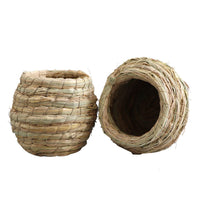 HKM-737747 Natural Straw Bird Nest for Small Animals and Breeding Birds - Hand-Woven Safe & Cozy Habitat