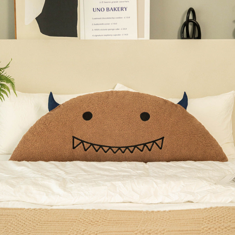HKM-737875 Cartoon-Themed Plush Horn Cushion for Bedside or Sofa, Multiple Sizes Available