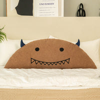 HKM-737875 Cartoon-Themed Plush Horn Cushion for Bedside or Sofa, Multiple Sizes Available