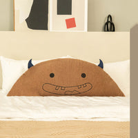 HKM-737875 Cartoon-Themed Plush Horn Cushion for Bedside or Sofa, Multiple Sizes Available