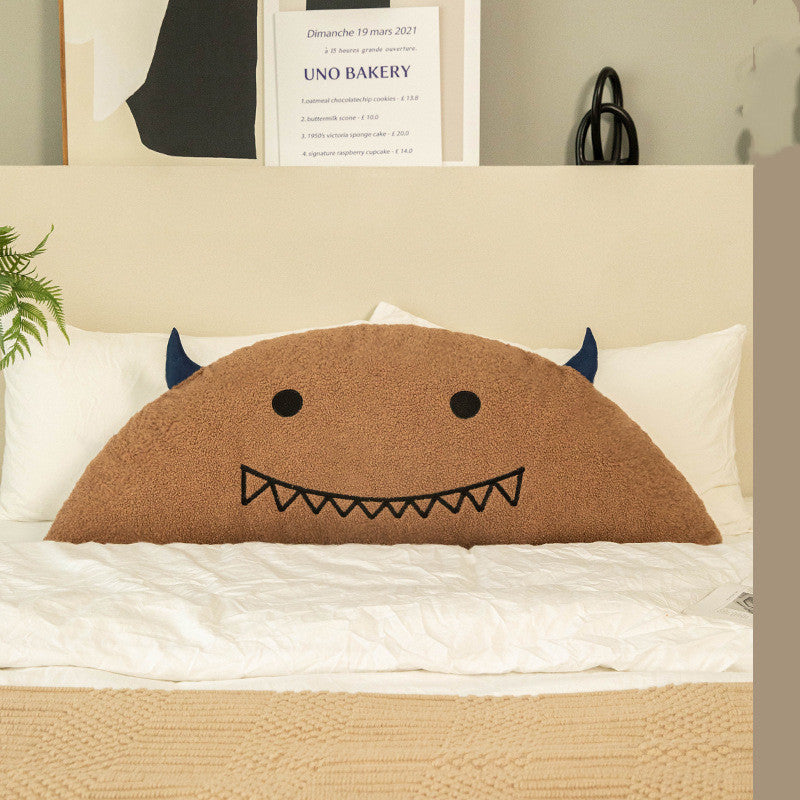 HKM-737875 Cartoon-Themed Plush Horn Cushion for Bedside or Sofa, Multiple Sizes Available