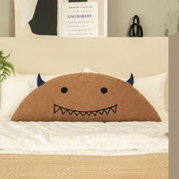 HKM-737875 Cartoon-Themed Plush Horn Cushion for Bedside or Sofa, Multiple Sizes Available