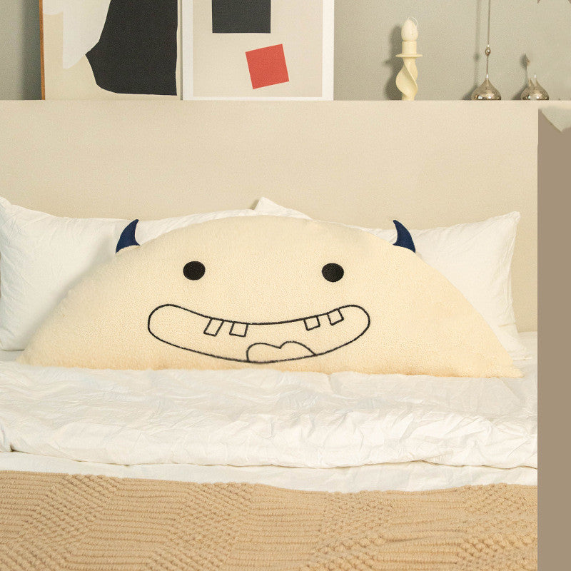 HKM-737875 Cartoon-Themed Plush Horn Cushion for Bedside or Sofa, Multiple Sizes Available