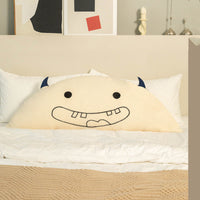 HKM-737875 Cartoon-Themed Plush Horn Cushion for Bedside or Sofa, Multiple Sizes Available
