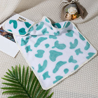 HKM-737939 Cozy Thermal Coral Fleece Pet Blanket with Paw Print Design for Dogs and Cats
