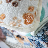 HKM-737939 Cozy Thermal Coral Fleece Pet Blanket with Paw Print Design for Dogs and Cats