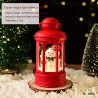 HKM-737939 Creative Christmas Crystal Night Lamp - Santa Claus, Christmas Tree, Iceman, and Deer Designs