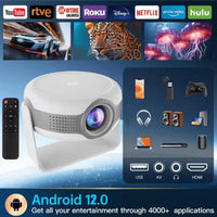 HKM-738003 Compact LED Projector with Highlight Coating Lens for Vivid Visuals and Built-in Speakers