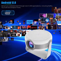 HKM-738003 Compact LED Projector with Highlight Coating Lens for Vivid Visuals and Built-in Speakers