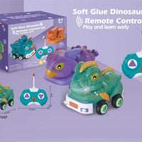 HKM-738067 Remote Control Soft Glue Dinosaur Car Toy for Indoor and Outdoor Play - Educational RC Vehicle for Ages 5 and Up