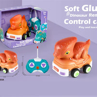 HKM-738067 Remote Control Soft Glue Dinosaur Car Toy for Indoor and Outdoor Play - Educational RC Vehicle for Ages 5 and Up