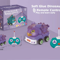 HKM-738067 Remote Control Soft Glue Dinosaur Car Toy for Indoor and Outdoor Play - Educational RC Vehicle for Ages 5 and Up