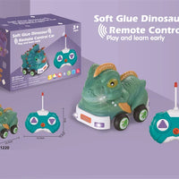 HKM-738067 Remote Control Soft Glue Dinosaur Car Toy for Indoor and Outdoor Play - Educational RC Vehicle for Ages 5 and Up