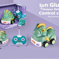 HKM-738067 Remote Control Soft Glue Dinosaur Car Toy for Indoor and Outdoor Play - Educational RC Vehicle for Ages 5 and Up
