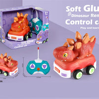 HKM-738067 Remote Control Soft Glue Dinosaur Car Toy for Indoor and Outdoor Play - Educational RC Vehicle for Ages 5 and Up