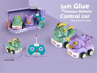HKM-738067 Remote Control Soft Glue Dinosaur Car Toy for Indoor and Outdoor Play - Educational RC Vehicle for Ages 5 and Up