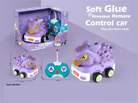 HKM-738067 Remote Control Soft Glue Dinosaur Car Toy for Indoor and Outdoor Play - Educational RC Vehicle for Ages 5 and Up