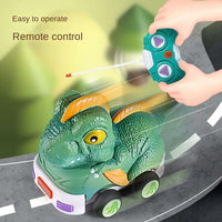 HKM-738067 Remote Control Soft Glue Dinosaur Car Toy for Indoor and Outdoor Play - Educational RC Vehicle for Ages 5 and Up
