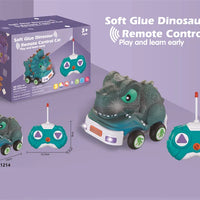 HKM-738067 Remote Control Soft Glue Dinosaur Car Toy for Indoor and Outdoor Play - Educational RC Vehicle for Ages 5 and Up