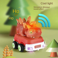 HKM-738067 Remote Control Soft Glue Dinosaur Car Toy for Indoor and Outdoor Play - Educational RC Vehicle for Ages 5 and Up