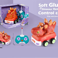 HKM-738067 Remote Control Soft Glue Dinosaur Car Toy for Indoor and Outdoor Play - Educational RC Vehicle for Ages 5 and Up