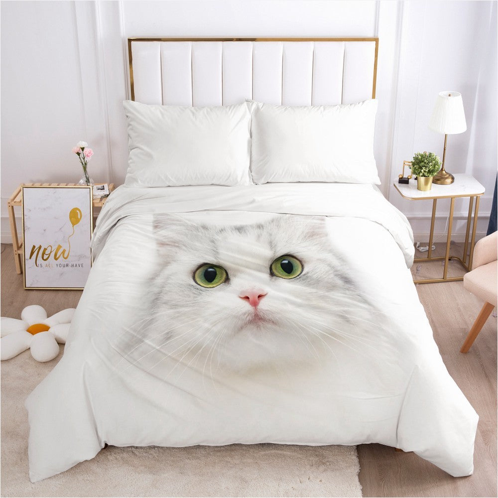 HKM-738131 Pet-Friendly European Style Polyester Quilt Cover for Dogs and Cats
