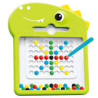 HKM-738387 Colorful Beads Magnetic Drawing Board for Kids - Educational Plastic Toy for Creative Learning