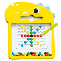 HKM-738387 Colorful Beads Magnetic Drawing Board for Kids - Educational Plastic Toy for Creative Learning