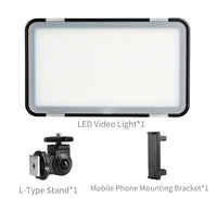 HKM-738387 Ultra-Thin LED Video Light for Mobile Phones and Cameras - 150 LED Beads, 5600K Color Temperature, 3000mAh Battery