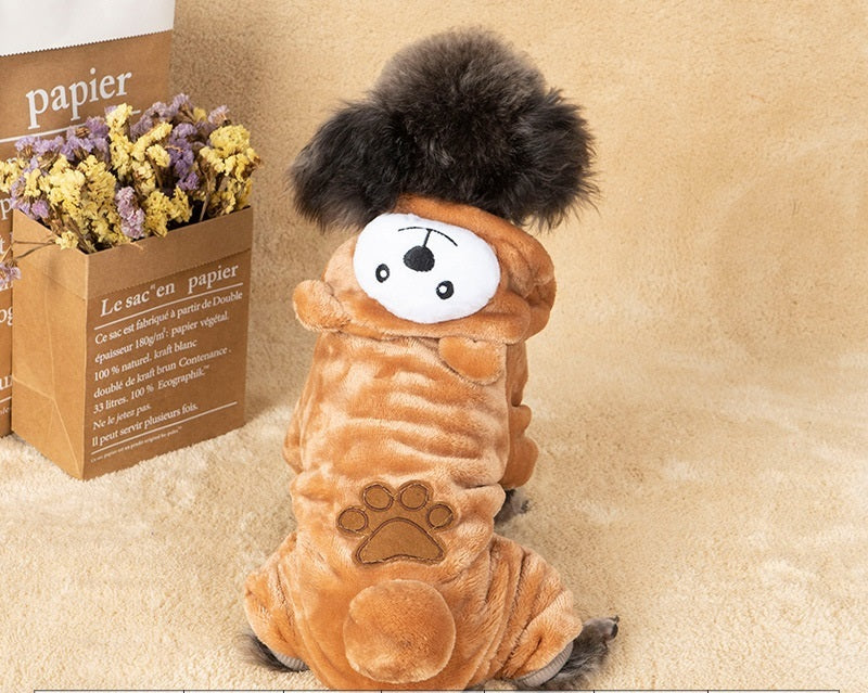 HKM-738451 Cozy Cotton Coat for Dogs - Warm Autumn & Winter Apparel in Various Sizes