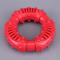 HKM-738451 Interactive Rubber Teeth Cleaning Dog Toy - Durable Molar Ring for All Breeds