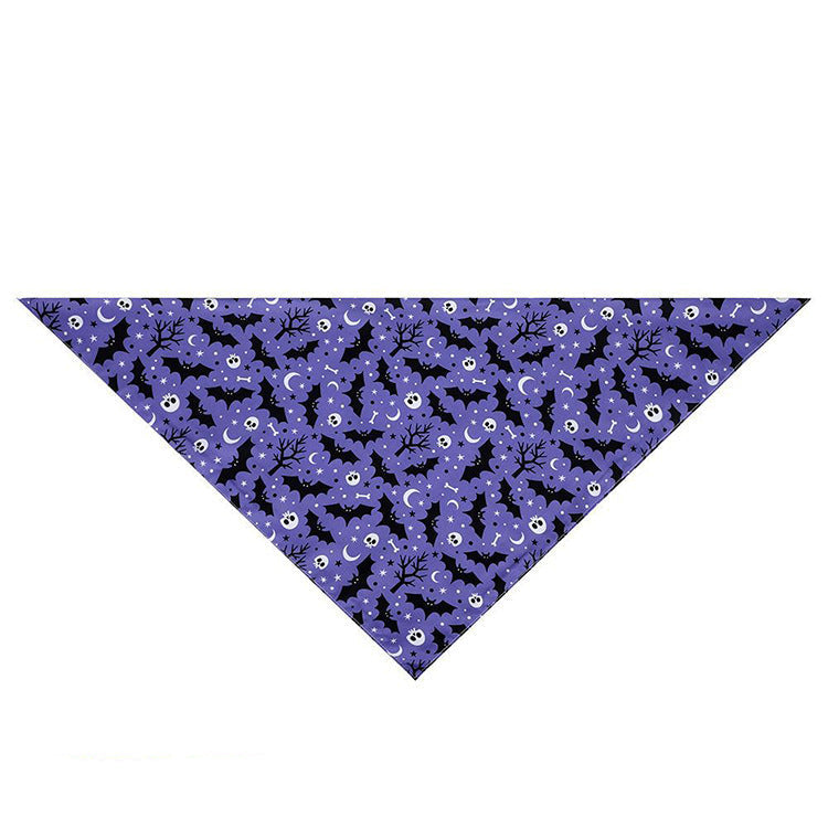 HKM-738515 Halloween Triangle Scarf for Pets - Festive Saliva Towel in Multiple Styles