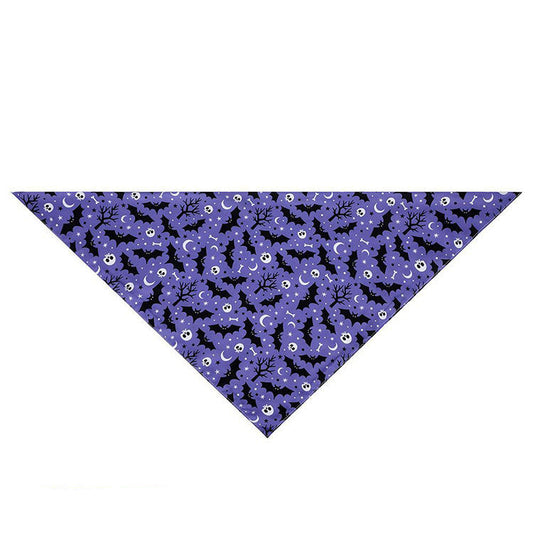 HKM-738515 Halloween Triangle Scarf for Pets - Festive Saliva Towel in Multiple Styles