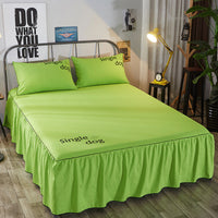 HKM-738579 Breathable Sanding Fabric Bed Skirt for a Stylish Bedroom Look