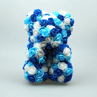 HKM-738643 25 cm Plush Teddy Rose Bear with Box – Perfect Gift for Valentine's Day, Mother's Day, and Special Occasions